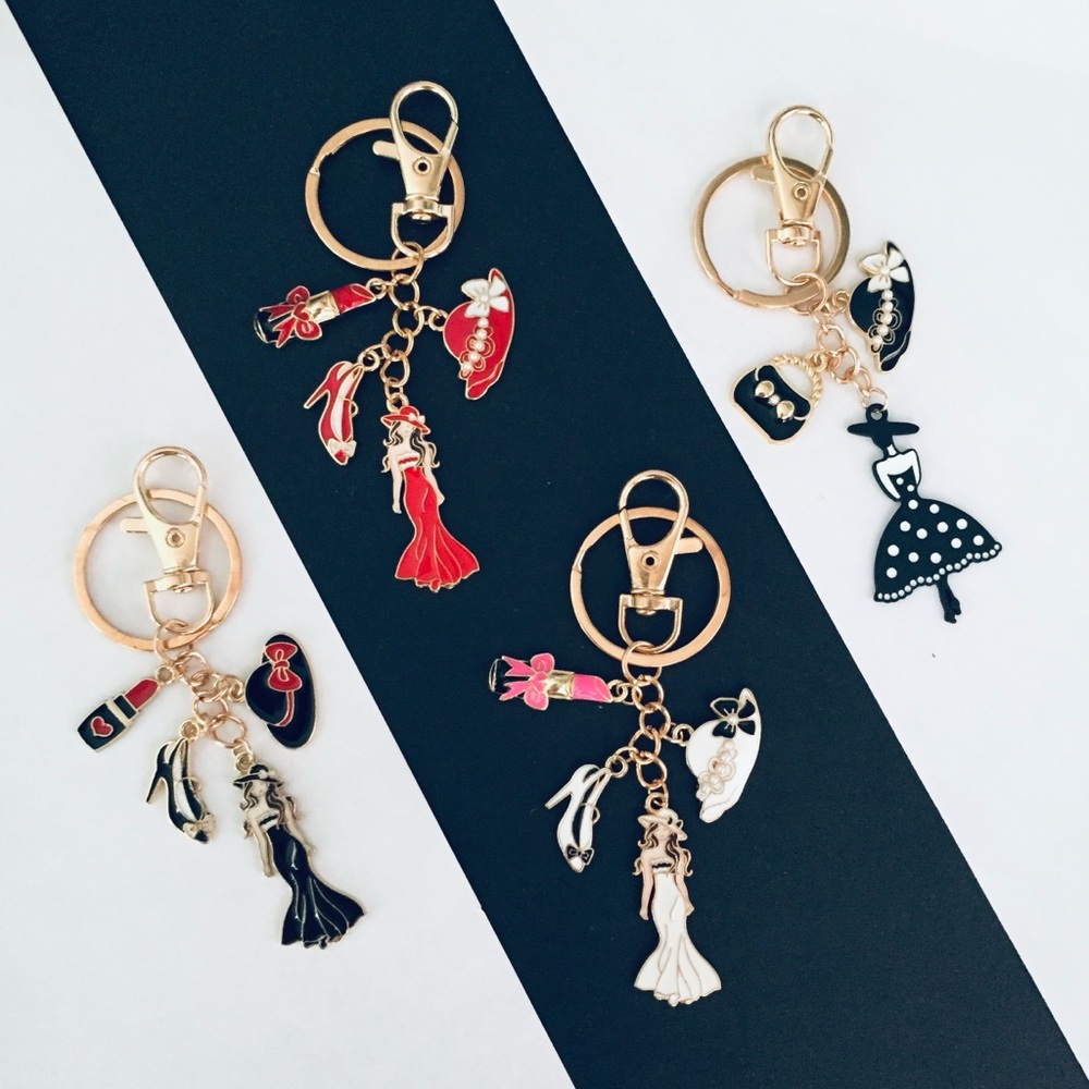 🍏50% OFF/3+...Stylish Lady Keychain/Bag Charm